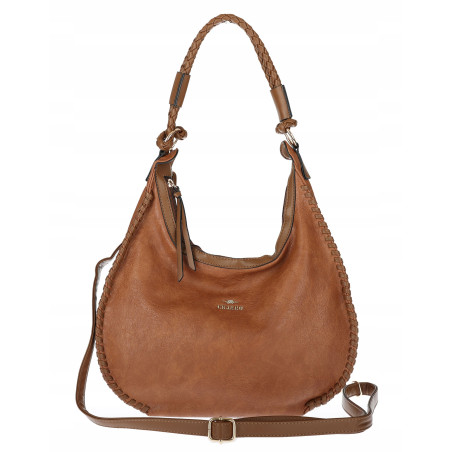 Torebka Damska Worek shopper włoska marka CHARRO pojemna CH3316 Brown