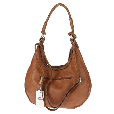 Torebka Damska Worek shopper włoska marka CHARRO pojemna CH3316 Brown