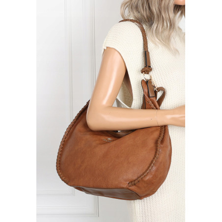 Torebka Damska Worek shopper włoska marka CHARRO pojemna CH3316 Brown