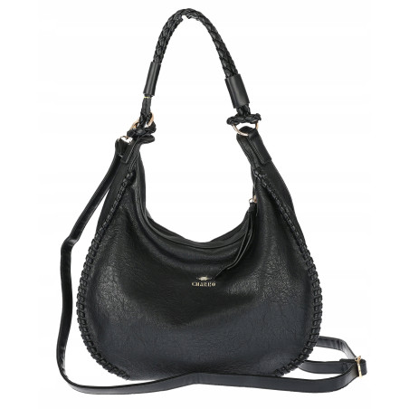 Torebka Damska Worek shopper włoska marka CHARRO pojemna CH3316 Czarna