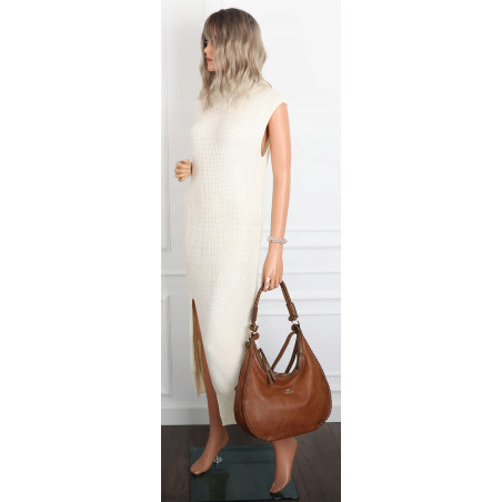 Torebka Damska Worek shopper włoska marka CHARRO pojemna CH3316 Brown