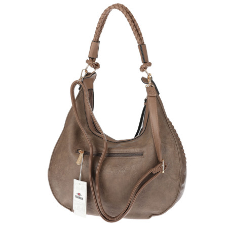 Torebka Damska Worek shopper włoska marka CHARRO pojemna CH3316 Beżowa
