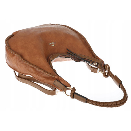 Torebka Damska Worek shopper włoska marka CHARRO pojemna CH3316 Brown