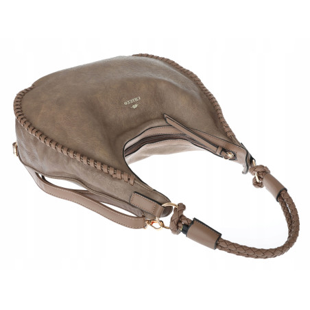 Torebka Damska Worek shopper włoska marka CHARRO pojemna CH3316 Beżowa