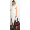Torebka Damska Worek shopper włoska marka CHARRO pojemna CH3316 Bordowa