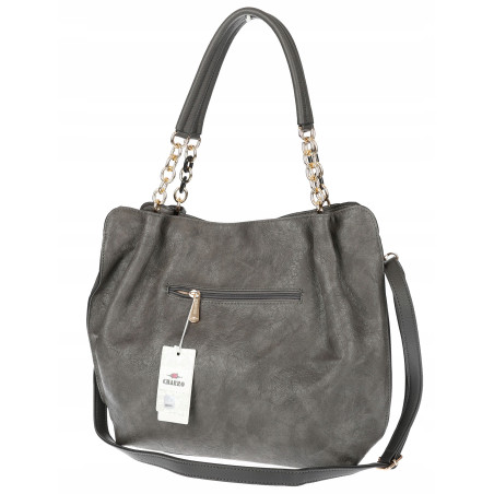 Torebka Damska Worek shopper włoska marka CHARRO pojemna CH7720 Szara