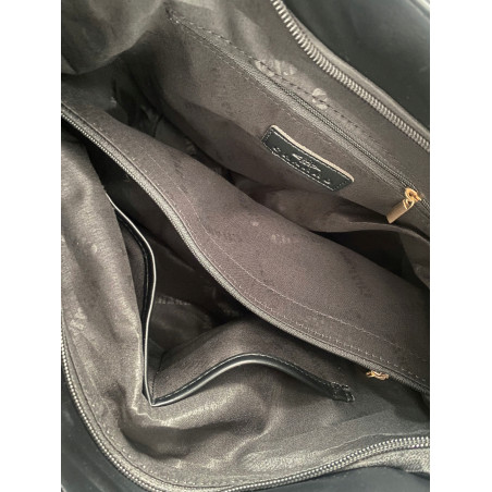 Torebka Damska Worek shopper włoska marka CHARRO A4 pojemna CH7720 Czarna