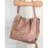 Torebka Damska Worek shopper włoska marka CHARRO pojemna CH7720 Różowa