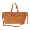 Torebka Damska shopper zamszowa torebka jamnik włoska marka 1255 Brązowa