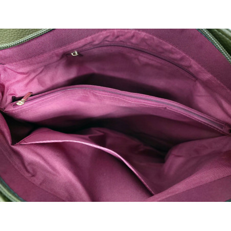 Torebka Damska shopper zamszowa torebka worek włoska marka 8251 Beżowa