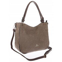 Torebka Damska Worek shopper włoska marka CHARRO pojemna CH3314 Czekoladowa