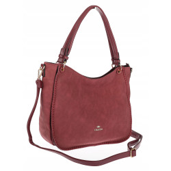Torebka Damska Worek shopper włoska marka CHARRO pojemna CH3314 Bordowa