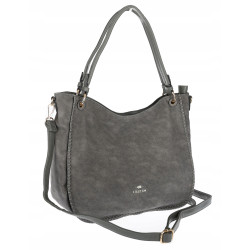 Torebka Damska Worek shopper włoska marka CHARRO pojemna Duża CH3314 Szara