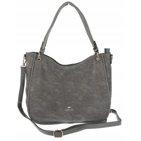 Torebka Damska Worek shopper włoska marka CHARRO pojemna Duża CH3314 Szara
