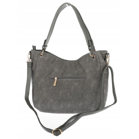 Torebka Damska Worek shopper włoska marka CHARRO pojemna Duża CH3314 Szara