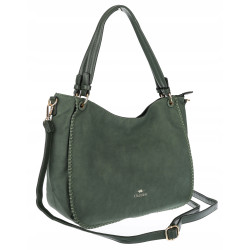 Torebka Damska Worek shopper włoska marka CHARRO pojemna CH3314 Zielona