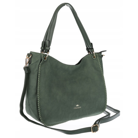 Torebka Damska Worek shopper włoska marka CHARRO pojemna CH3314 Zielona