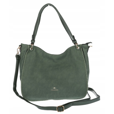 Torebka Damska Worek shopper włoska marka CHARRO pojemna CH3314 Zielona