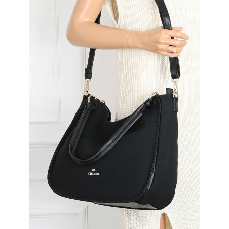 Torebka Damska Worek shopper włoska marka CHARRO pojemna Duża CH3314 Czarna
