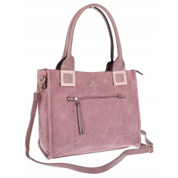 Torebka Damska Listonoszka Shopper Duża A4 włoska marka CHARRO 3313 Różowa