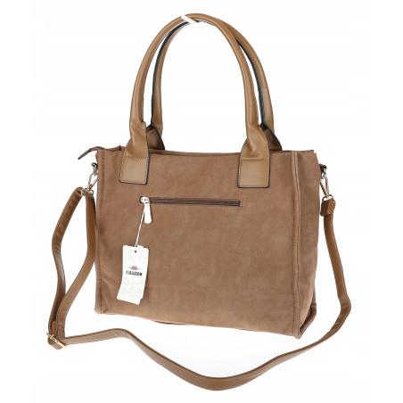 Torebka Damska Listonoszka Shopper Duża A4 włoska marka CHARRO 3313 Brązowa