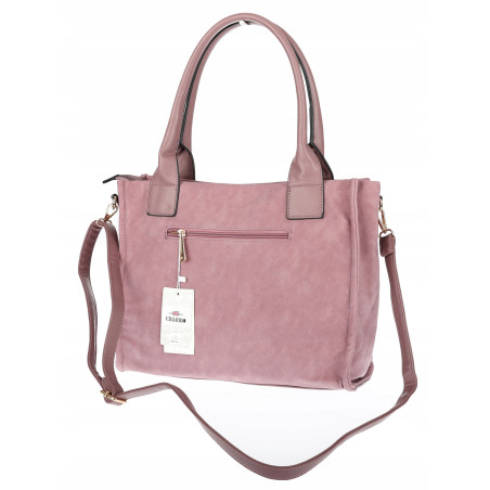 Torebka Damska Listonoszka Shopper Duża A4 włoska marka CHARRO 3313 Różowa