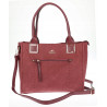 Torebka Damska Listonoszka Shopper Duża A4 włoska marka CHARRO 3313 Bordowa