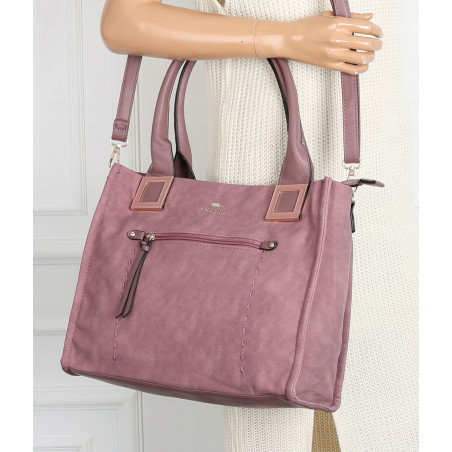 Torebka Damska Listonoszka Shopper Duża A4 włoska marka CHARRO 3313 Różowa