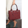 Torebka Damska Listonoszka Shopper Duża A4 włoska marka CHARRO 3313 Bordowa
