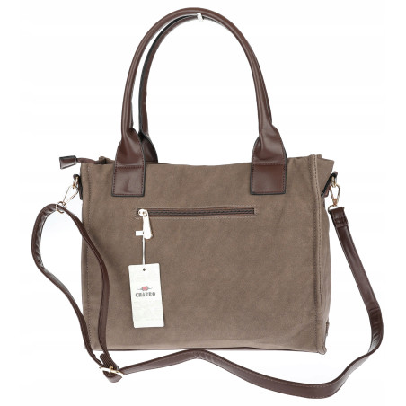 Torebka Damska Listonoszka Shopper A4 włoska marka CHARRO 3313 Czekoladowa