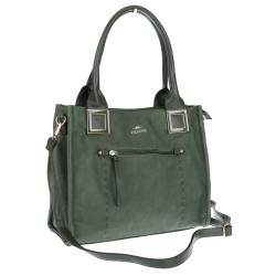 Torebka Damska Listonoszka Shopper A4 duża włoska marka CHARRO 3313 Zielona