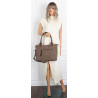 Torebka Damska Listonoszka Shopper A4 włoska marka CHARRO 3313 Czekoladowa