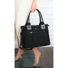 Torebka Damska Listonoszka Shopper A4 duża włoska marka CHARRO 3313 Czarna
