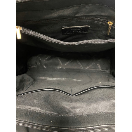 Torebka Damska Listonoszka Shopper A4 duża włoska marka CHARRO 3313 Czarna