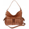 Torebka Damska Shopperka Pojemna Modna Torba Listonoszka 9560 Brązowa