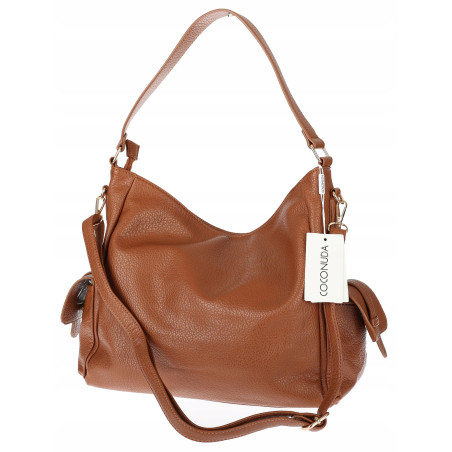 Torebka Damska Shopperka Pojemna Modna Torba Listonoszka 9560 Brązowa