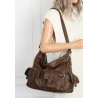 Torebka Damska Shopperka Pojemna Modna Torba Listonoszka 9560 Czekoladowa