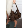 Torebka Damska Shopperka Pojemna Modna Torba Listonoszka 9560 Czekoladowa