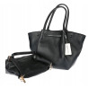 Torebka Damska Shopperka Pojemna Modna Duża Torba Listonoszka 14081 Czarna