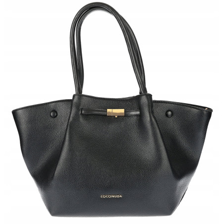 Torebka Damska Shopperka Pojemna Modna Duża Torba Listonoszka 14081 Czarna