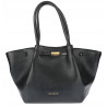 Torebka Damska Shopperka Pojemna Modna Duża Torba Listonoszka 14081 Czarna