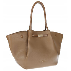 Torebka Damska Shopperka Pojemna Modna Duża Torba Listonoszka 14081 Brązowa