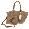 Torebka Damska Shopperka Pojemna Modna Duża Torba Listonoszka 14081 Brązowa