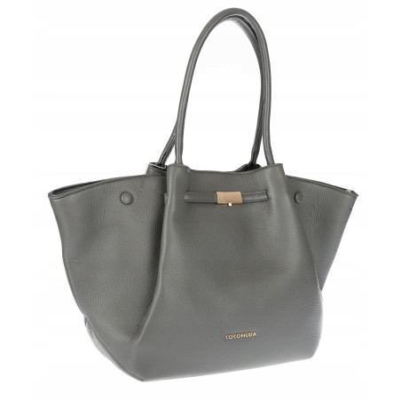 Torebka Damska Shopperka Pojemna Modna Duża Torba Listonoszka 14081 Szara