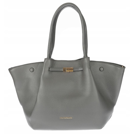 Torebka Damska Shopperka Pojemna Modna Duża Torba Listonoszka 14081 Szara