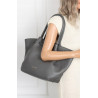 Torebka Damska Shopperka Pojemna Modna Duża Torba Listonoszka 14081 Szara