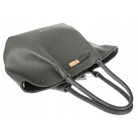 Torebka Damska Shopperka Pojemna Modna Duża Torba Listonoszka 14081 Szara