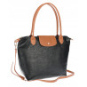 Torebka Damska Shopperka Pojemna A4 Modna Torba Listonoszka PU682 Czarna