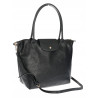 Torebka Damska Shopperka Pojemna A4 Modna Torba Listonoszka PU682 Czarna