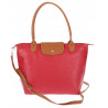 Torebka Damska Shopperka Pojemna A4 Modna Torba Listonoszka PU682 Czerwona